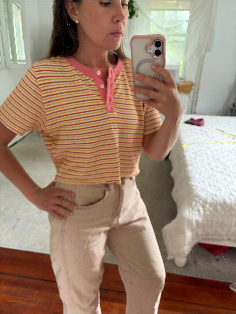 BIG BUD striped Tee- XXS